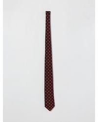 Emporio Armani - Silk Tie With Monogram - Lyst