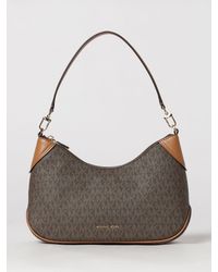 Michael Kors - Jet Set Coated Cotton Bag With Mk Monogram - Lyst