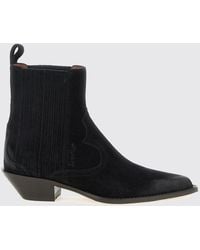 Sonora Boots - Hernan Suede Leather Western Chelsea Boots With Low Heel - Lyst