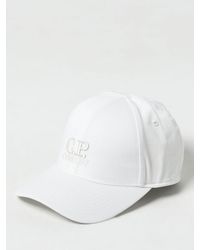 C.P. Company - Cappello in cotone con logo ricamato - Lyst