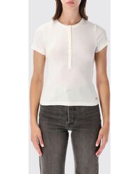 Levi's - Slim-Fit Henley-T-Shirt Aus Perforierter Baumwolle Mit Logo - Lyst