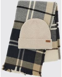 Barbour - Two-Piece Tartan Scarf And Hat Gift Set - Lyst
