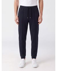 Brunello Cucinelli - Slim Fit Cotton Blend Jogging Trousers With Drawstring Waist - Lyst
