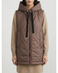 Max Mara - Greengo Nylon Vest With Hood - Lyst