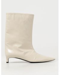 Jil Sander - Flat Ankle Boots - Lyst