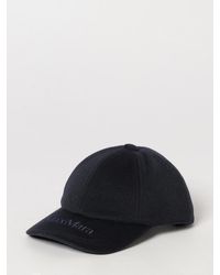 Max Mara - Tonal Embroidered-Logo Cashmere Baseball Cap With Rigid Visor - Lyst