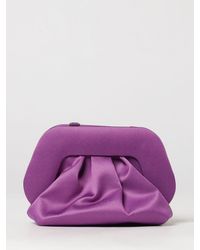 THEMOIRÈ - Themoir&Egrave Bios Draped Satin Mini Bag With Shoulder Strap - Lyst