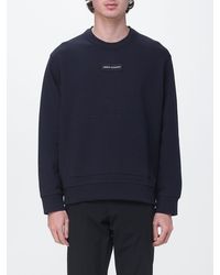 ARMANI EXCHANGE - Crew Neck Cotton Blend Sweatshirt With Logo - Lyst