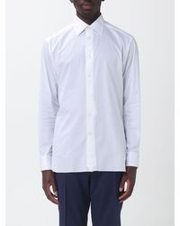 ZEGNA - Stretch Poplin Classic Shirt - Lyst