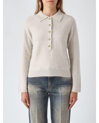 Max Mara - Slim Fit Virgin Wool And Cashmere Long-Sleeved Polo Shirt - Lyst