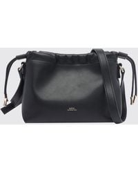 A.P.C. - Ninon Mini Synthetic Leather Crossbody Bag With Drawstring Closure - Lyst