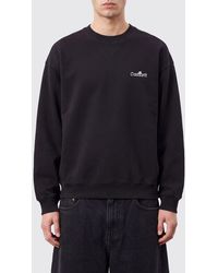Carhartt - Cotton Crewneck Sweatshirt With Contrast Logo And Dropped Shoulders - Lyst