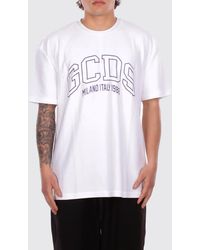 Gcds - Relaxed Cotton T-Shirt With Logo - Lyst