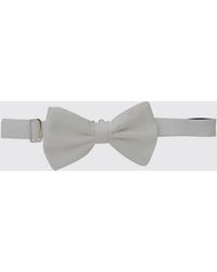 Emporio Armani - Cotton Ceremony Bow Tie With Hook Fastening - Lyst