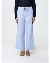 Max Mara - Linen Wide-Leg Trousers - Lyst