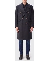Tagliatore - Double-Breasted Long Coat - Lyst
