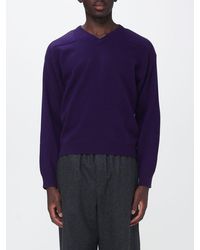 Jil Sander - V-Neck Long-Sleeved Wool Blend Jumper - Lyst