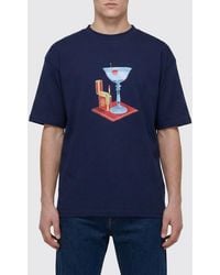Drole de Monsieur - Printed Cotton T-Shirt - Lyst