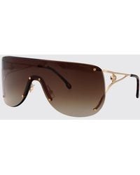 Carrera - Metal Aviator Sunglasses With Amber Lenses And Logo - Lyst