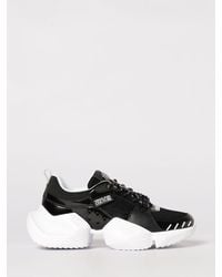 Versace Jeans Couture - Mesh And Leather Sneakers - Lyst