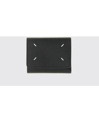 Maison Margiela - Four Stitches Grained Leather Tri-Fold Wallet - Lyst