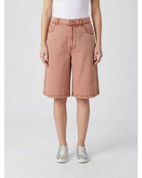 DIESEL - Washed Effect 5-Pocket Denim Shorts - Lyst