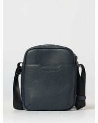 ARMANI EXCHANGE - Grained Faux Leather Bag - Lyst