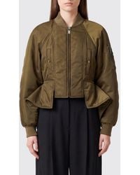 Balmain - Relaxed Fit Cropped Nylon Bomber Jacket With Zip Closure - Lyst