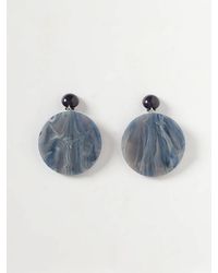 Emporio Armani - Marbled Resin Earrings - Lyst