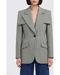Chloé - Chlo&Eacute Short Single-Breasted Virgin Wool Blazer With Peak Lapels - Lyst