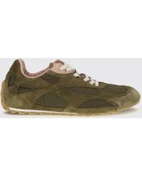 Bottega Veneta - Orbit Suede And Nylon Sneakers With Notched Sole - Lyst