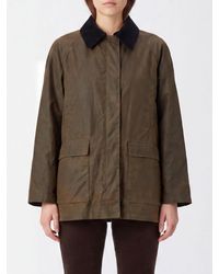 TOTEME - Chaqueta Corta Country De Algodón Orgánico Con Cuello De Terciopelo - Lyst