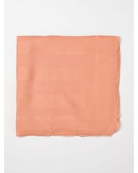Elisabetta Franchi - Viscose Blend Scarf With Jacquard Logo - Lyst