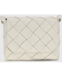 Bottega Veneta - Diago Woven Calfskin Leather Crossbody Bag - Lyst