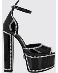 Philipp Plein - Plateau-Sandalen Aus Lackleder Mit Hohem Absatz Und Strass - Lyst