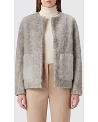 Avant Toi - Short Alpaca Wool-Blend Coat With Crew Neck And Patch Pockets - Lyst