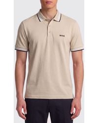 BOSS - Basic Cotton Polo Shirt - Lyst