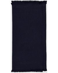 Ferragamo - Bufanda De Mezcla De Lana Y Seda Con Bordes Desflecados - Lyst
