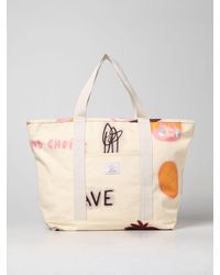 Vans Tote Bag With Print By Javier Calleja - White