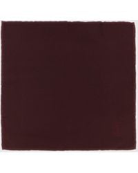Brunello Cucinelli - Einstecktuch Aus Reiner Seide Mit Geradem Saum - Lyst