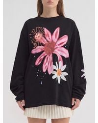 MACCAPANI - Printed Cotton Oversized T-Shirt - Lyst