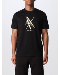 Armani Exchange T-shirt con logo ax - Nero