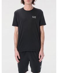 EA7 - Polyester T-Shirt With Logo - Lyst