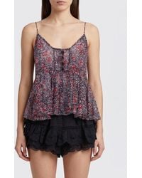 Isabel Marant - Cotton Lirhetta Top With Floral Print - Lyst