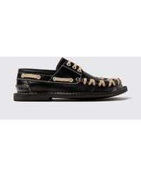 CAMPERLAB - Eki Bootsschuh Aus Leder Mit Kontrastnähten - Lyst