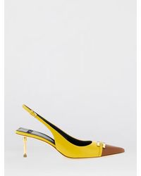 Elisabetta Franchi - Contrast Toe Metal Detail Pumps - Lyst
