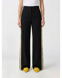 Loewe - Wool Blend Palazzo Trousers - Lyst