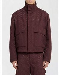 Gucci - Gg Cotton Jacket With Rhinestones - Lyst