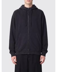 Maison Margiela - Relaxed Fit Zipped Cotton Hoodie With Numeric Logo - Lyst