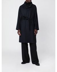 Tagliatore - Single-Breasted Knee-Length Wool Blend Coat With Waist Belt - Lyst